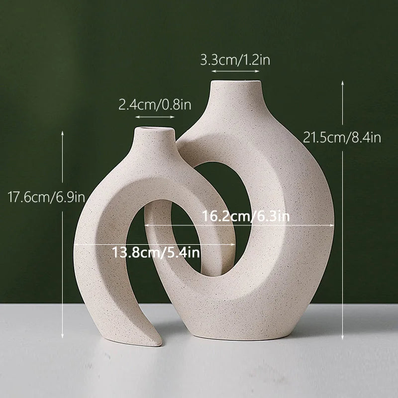 Elegant nordic ceramic vase