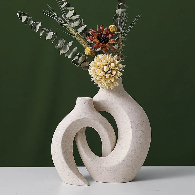 Elegant nordic ceramic vase