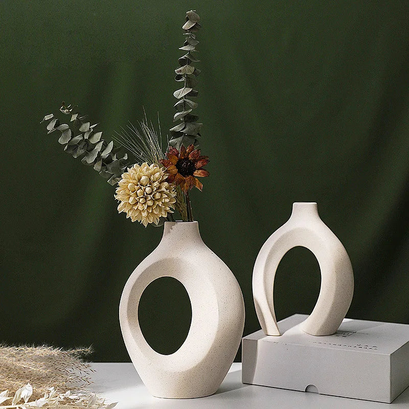 Elegant nordic ceramic vase